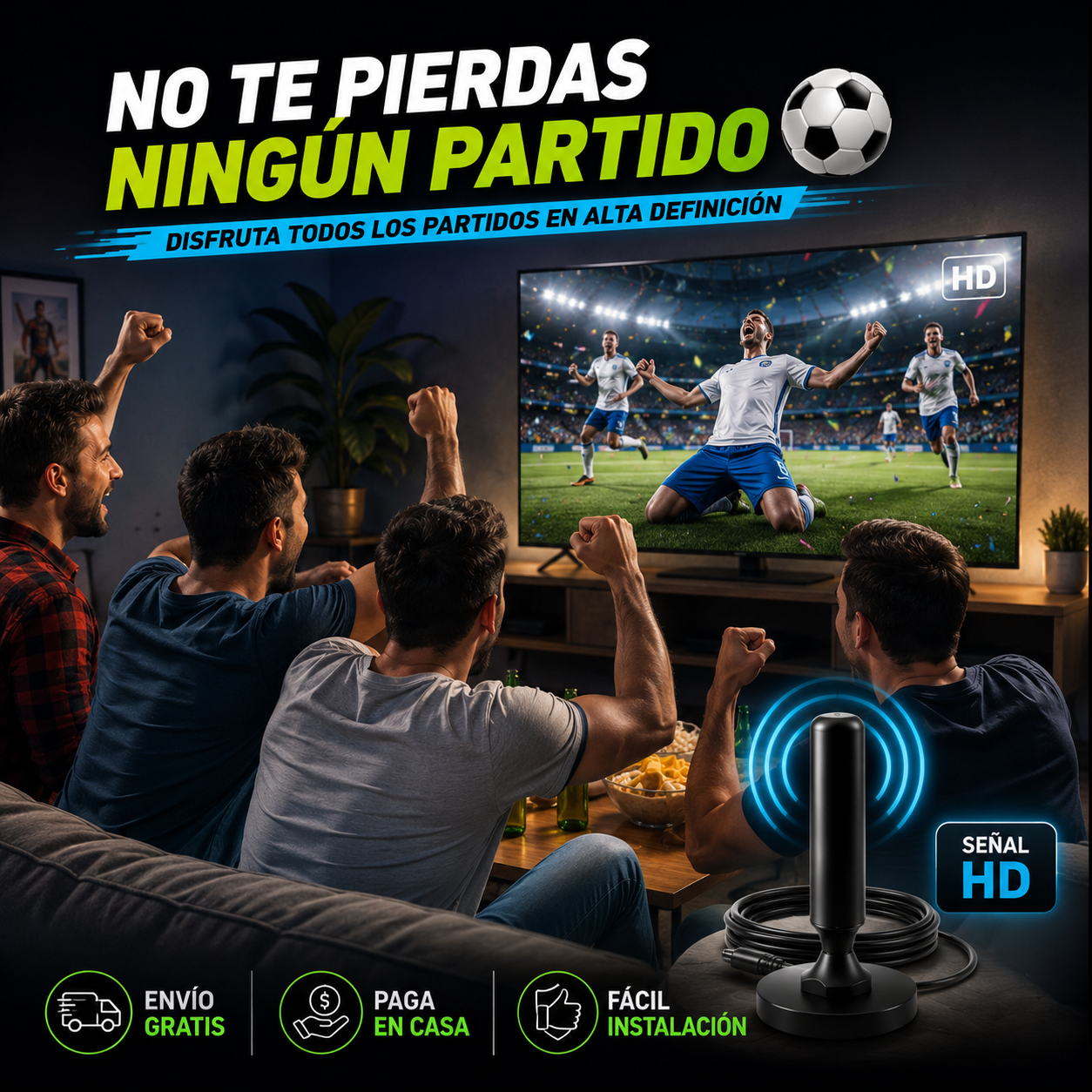 UltraSignal TV X2 📡 ANTENA TDT - Más canales sin pagar mensualidades.