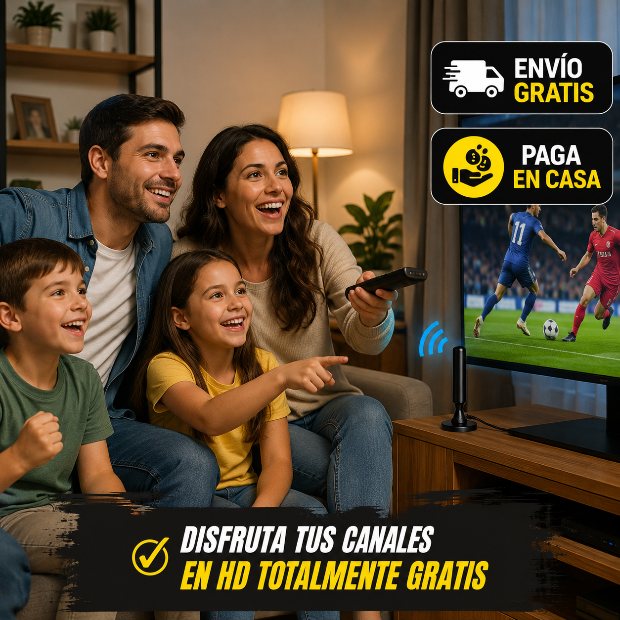 UltraSignal TV X2 📡 ANTENA TDT - Más canales sin pagar mensualidades.
