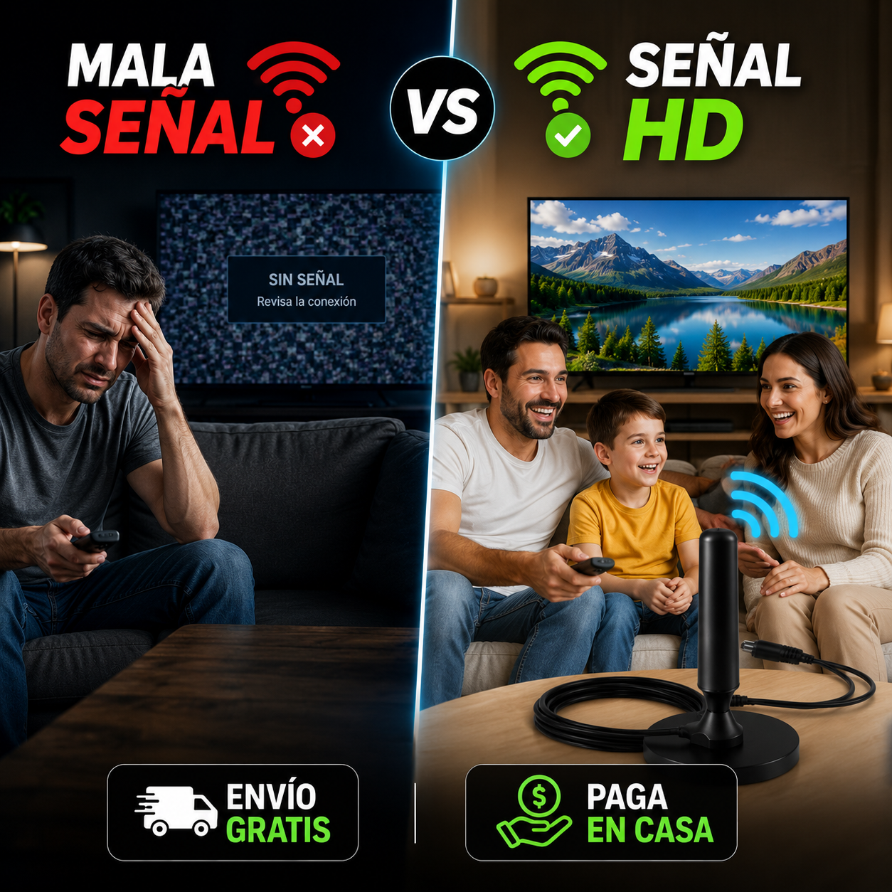 UltraSignal TV X2 📡 ANTENA TDT - Más canales sin pagar mensualidades.