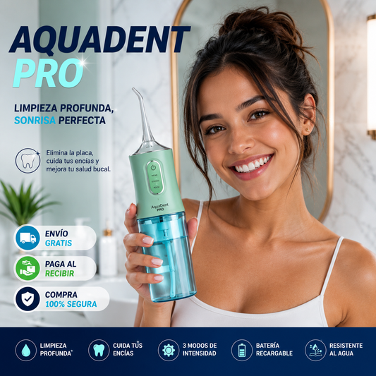 AQUADENT PRO 🦷 LIMPIADOR DENTAL IRRIGADOR.