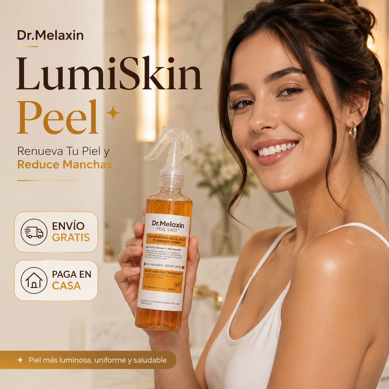 🧡 LumiSkin Peel – Renueva Tu Piel y Reduce Manchas - Dr Melaxin
