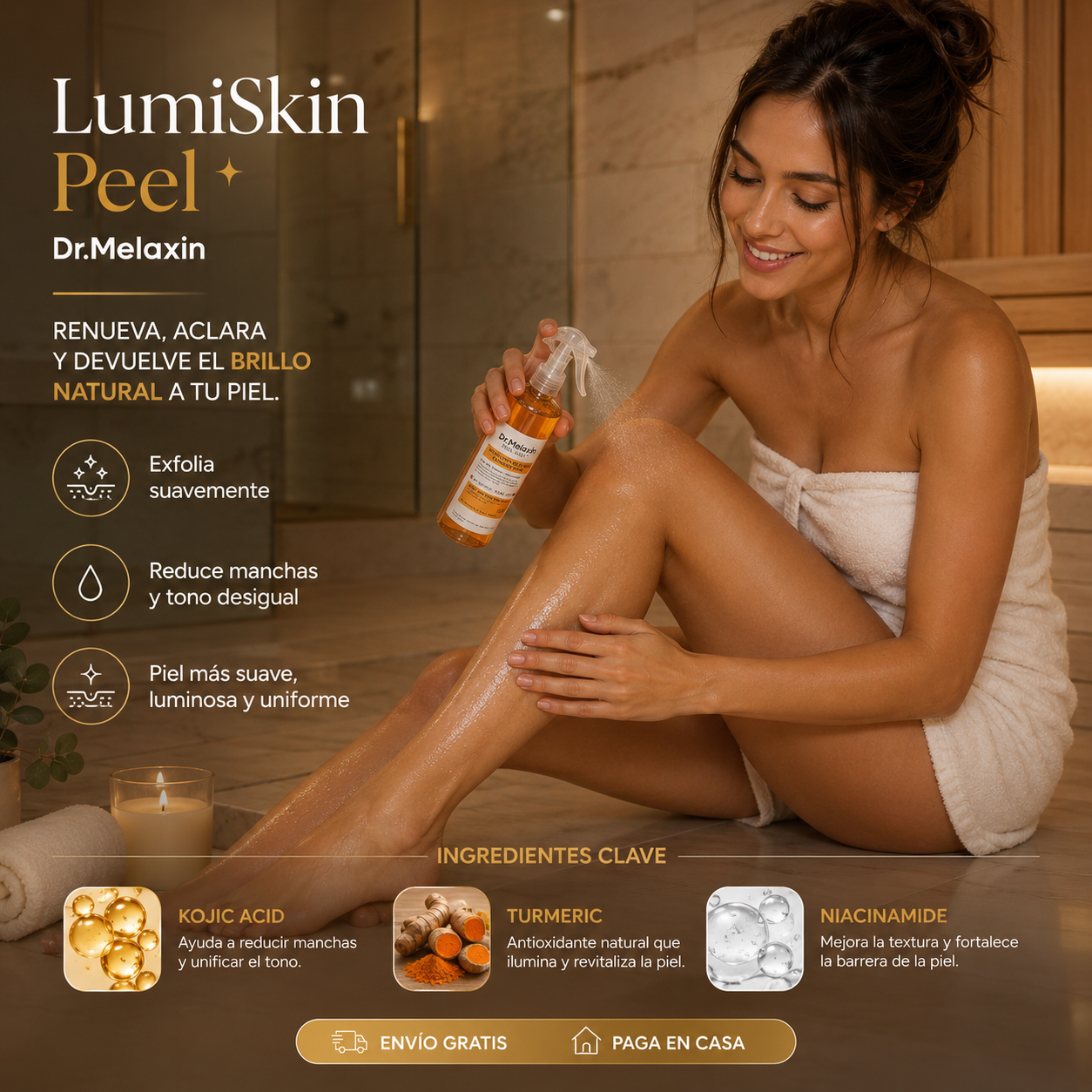 🧡 LumiSkin Peel – Renueva Tu Piel y Reduce Manchas - Dr Melaxin