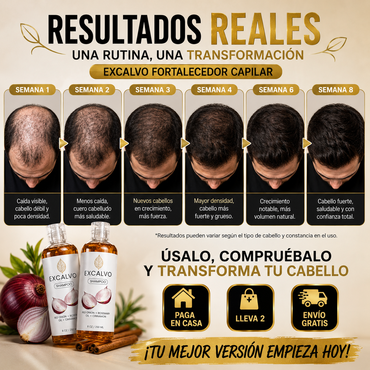 EXCALVO - Fortalecedor Capilar 🧅🪮