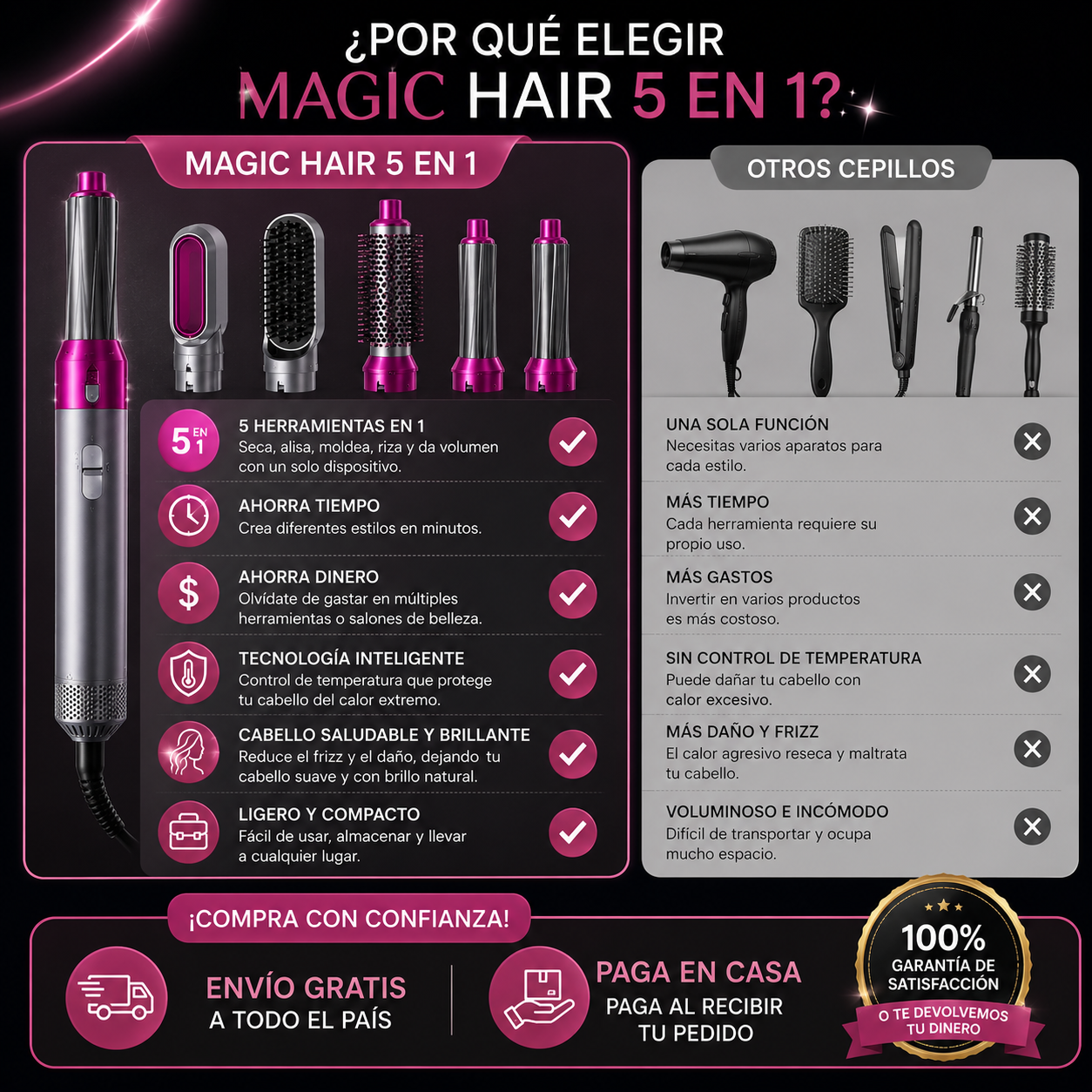 Magic Hair 5 en 1 💇🏻‍♀️