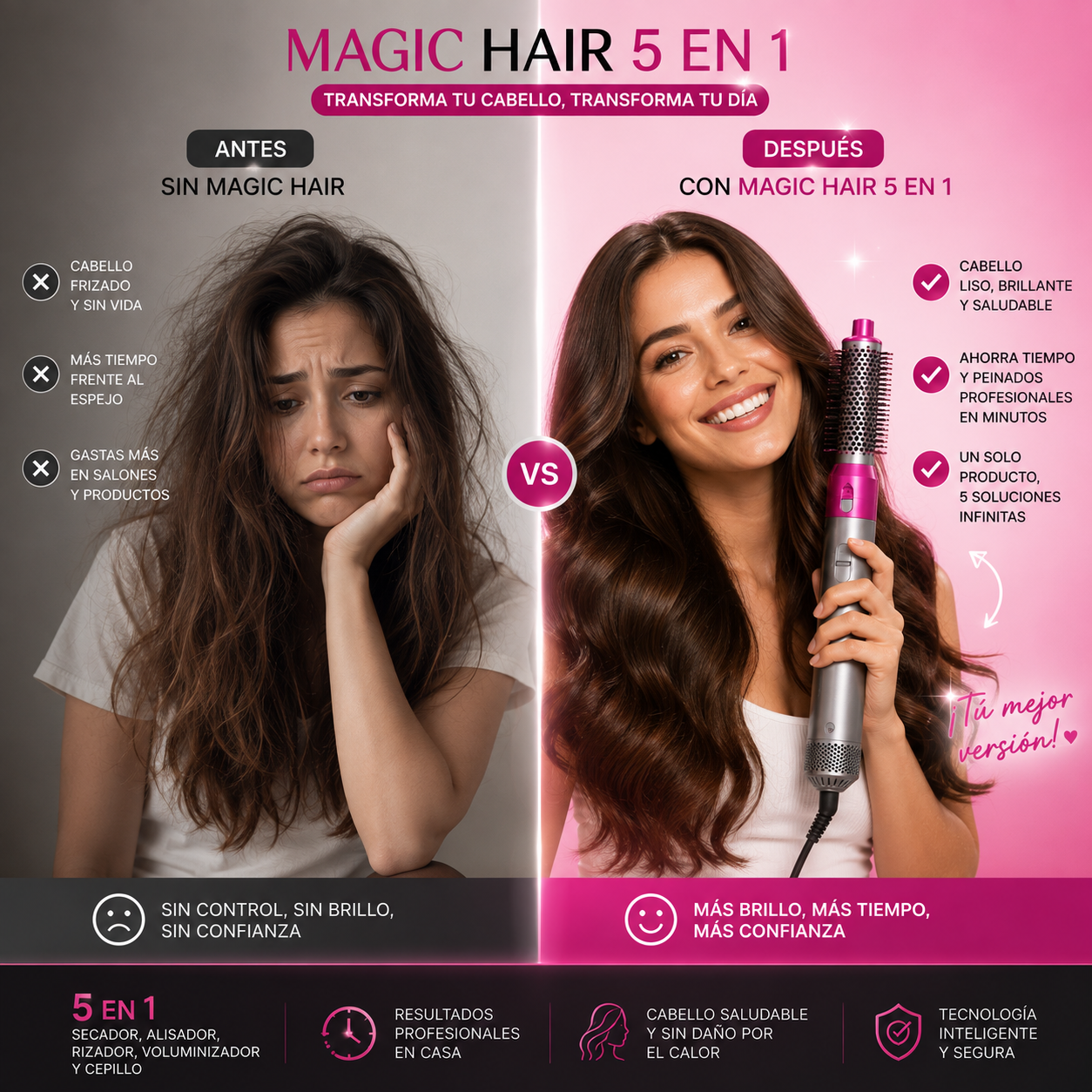 Magic Hair 5 en 1 💇🏻‍♀️