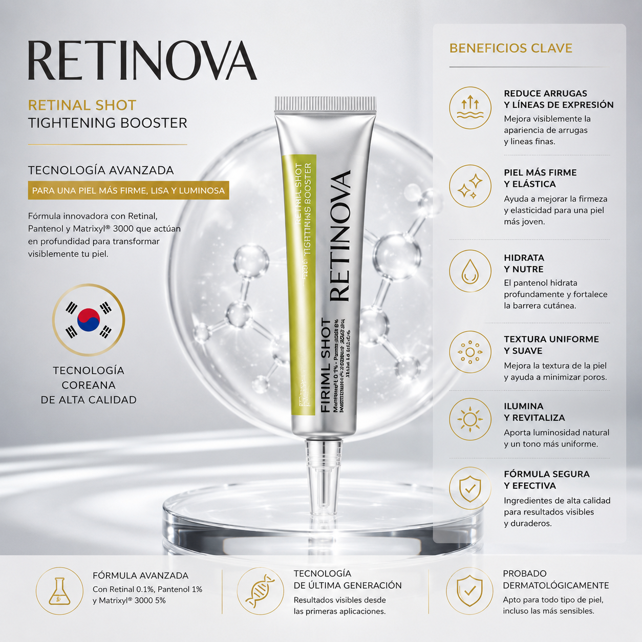 RETINOVA 👩🏻‍⚕️ADIOS LÍNEAS DE EXPRESIÓN! RETINAL SHOT